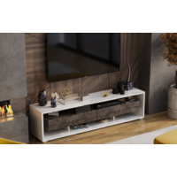 Трия Монтана TV-2 (белый/ателье темный глянец) Image #3