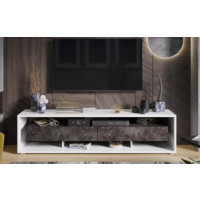 Трия Монтана TV-2 (белый/ателье темный глянец) Image #1