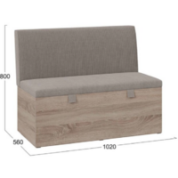 Трия Мальта прямая (дуб сонома трюфель/мокко) Image #3