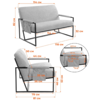 TetChair Чарли Люкс (экокожа, sharp графит) Image #12