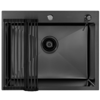 ARFEKA ECO AR мойка 600*500, роллер-мат, дозатор BLACK DECOR MILLET GRAINS Image #2