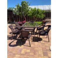 AIKO Deco 6 PLUS с прямоугольным столом 7034П шоколад Image #5