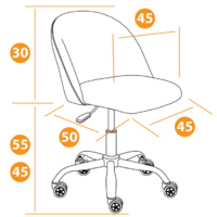 TetChair Melody велюр Clermon (светло-серый 60) Image #12