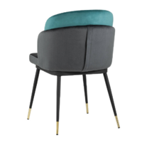 Stool Group Пенелопа / FDC8054 FUT-83 + FUT-74 (вельвет бирюзовый/антрацит) Image #5