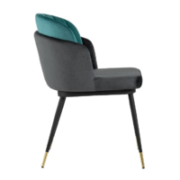 Stool Group Пенелопа / FDC8054 FUT-83 + FUT-74 (вельвет бирюзовый/антрацит) Image #7
