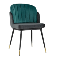 Stool Group Пенелопа / FDC8054 FUT-83 + FUT-74 (вельвет бирюзовый/антрацит)