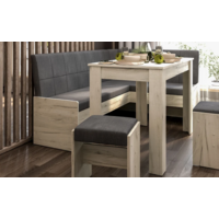 Трия Пекин (дуб крафт белый/микровелюр Duna Steel) Image #7