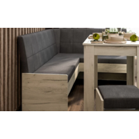 Трия Пекин (дуб крафт белый/микровелюр Duna Steel) Image #9