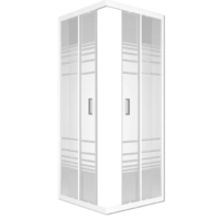 Метакам City Trend White 90x90x185 / 556637 (текстурированное стекло, без поддона)