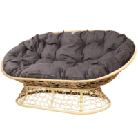 M-Group Мамасан / 12850519 (бежевый ротанг/пепел подушка)