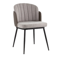 Stool Group Пенелопа / FDC8054O BEL-14+270-23 (рогожка серый/экокожа серый) Image #1