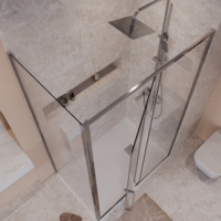 Niagara 110x90x195 / NG-66-11A-A90-34 (хром/прозрачное стекло) Image #7