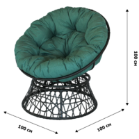 Garden Story Папасан / 45123МТ (черный/зеленый) Image #6