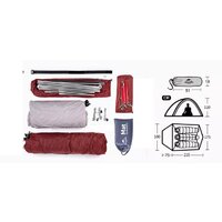 Naturehike Cloud Up Si / NH18T030-T-DLGSKR (серый/красный) Image #6