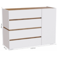 Woodville Атлон / 593708 (белый/дуб вотан) Image #4