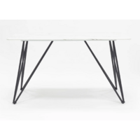 Stool Group Сакраменто 140x90 / DT-968-W-140 (белый/стекло) Image #2