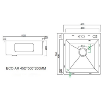 ARFEKA ECO AR мойка 450*500, роллер-мат, дозатор BLACK DECOR Image #5