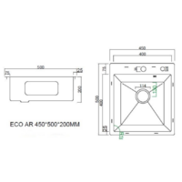 ARFEKA ECO AR мойка 450*500, роллер-мат, дозатор GOLD Image #7