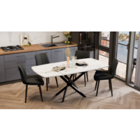 Трия Ниагара тип 1 (черный муар/стекло матовое белый мрамор) Image #2