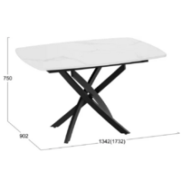 Трия Ниагара тип 1 (черный муар/стекло матовое белый мрамор) Image #7