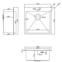 ARFEKA ECO AR мойка 500*500, коландер F, дозатор SATIN DECOR Image #6