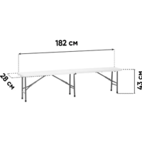 Stool Group ZD-183-3X 182x28x43 Image #3