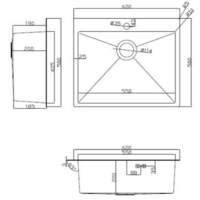 ARFEKA ECO AR мойка 600*500, коландер F, дозатор SATIN DECOR Image #4