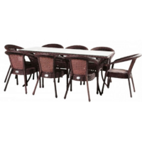 AIKO Deco 8 с прямоугольным столом 7034П Шоколад Image #1