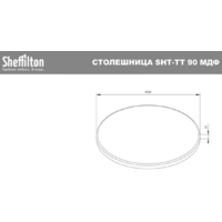 Sheffilton SHT-TU104/TT 90 (черный муар/золото/серый мрамор) Image #6