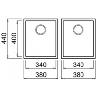 Elleci Quadra 200 Undermount G40 Nero / LGQ20040BSO Image #2