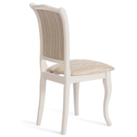 TetChair Opera 45x53x97 (дерево гевея/Ivory White/слоновая кость/ткань бежевая/рисунок золото) Image #5