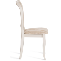 TetChair Opera 45x53x97 (дерево гевея/Ivory White/слоновая кость/ткань бежевая/рисунок золото) Image #6