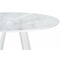 Woodville Норфолк 100 (белый мрамор/белый) Image #2