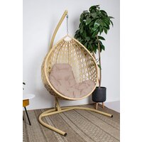 M-Group Капля Люкс / 11030501 (бежевый ротанг/бежевая подушка) Image #1