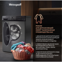Weissgauff WM 4627 Touch Inverter Steam Grey Image #4