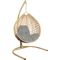 M-Group Капля Люкс / 11030509 (бежевый ротанг/серая подушка) Image #1