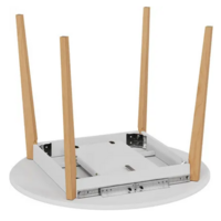 Трия Форли Тип 1 / Б-161 ( белый матовый/натуральное дерево) Image #7