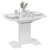 Трия Хилтон раздвижной Тип 1 (белый глянец/стекло глянцевое белое) Image #10