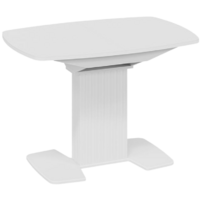 Трия Хилтон раздвижной Тип 1 (белый глянец/стекло глянцевое белое)