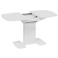 Трия Хилтон раздвижной Тип 1 (белый глянец/стекло глянцевое белое) Image #3