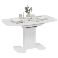 Трия Хилтон раздвижной Тип 1 (белый глянец/стекло глянцевое белое) Image #11