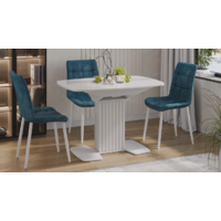 Трия Хилтон раздвижной Тип 1 (белый глянец/стекло глянцевое белое) Image #8