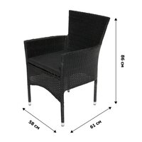 Garden Story Аскер мини / GS015/GS016 (черный/ротанг серый) Image #9