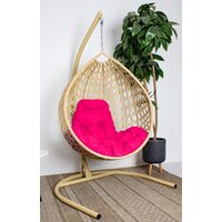 M-Group Капля Люкс / 11030508 (бежевый ротанг/розовая подушка) Image #2