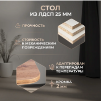 TetChair Smart 105-140x68.6х75 (дуб вотан/белый) Image #7