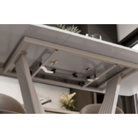 Трия Фабио тип 1 раздвижной (белый матовый/стекло глянцевое белое) Image #13