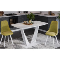 Трия Фабио тип 1 раздвижной (белый матовый/стекло глянцевое белое) Image #6