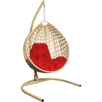 M-Group Капля Люкс / 11030506 (бежевый ротанг/красная подушка) Image #1