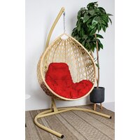 M-Group Капля Люкс / 11030506 (бежевый ротанг/красная подушка) Image #2