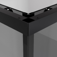 Niagara NG-2829-34BLACK 90x90x195 (черный матовый/тонированное стекло) Image #3